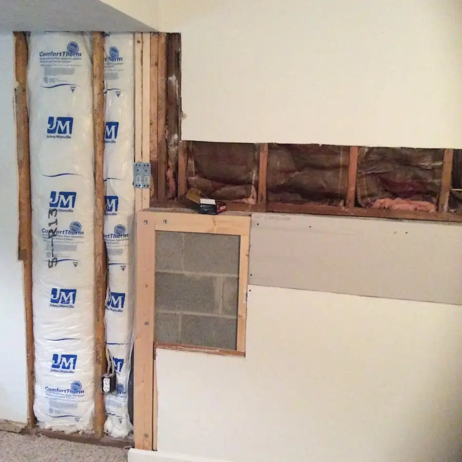 Wall insulation replacement during Structural Drying in Covina